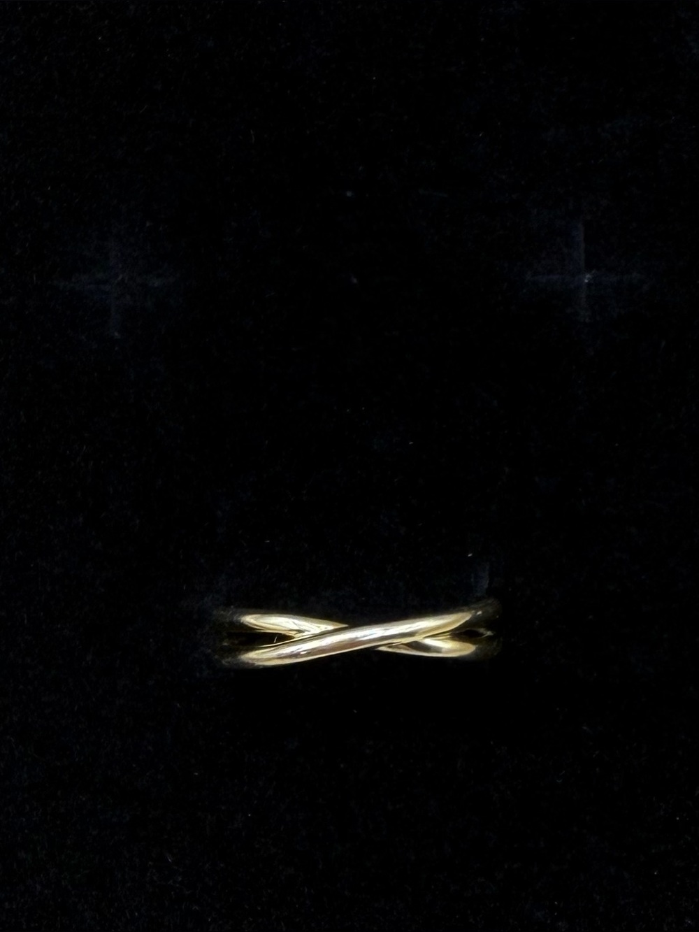 Kendra Scott Two-Tone Criss Cross Ring Size 9 Mixed Metal